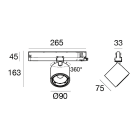 LINEA LIGHT - Proiettori | 176-264 V AC /176-280 V DC | 1 arrayLED 24 W DC - 27 W AC