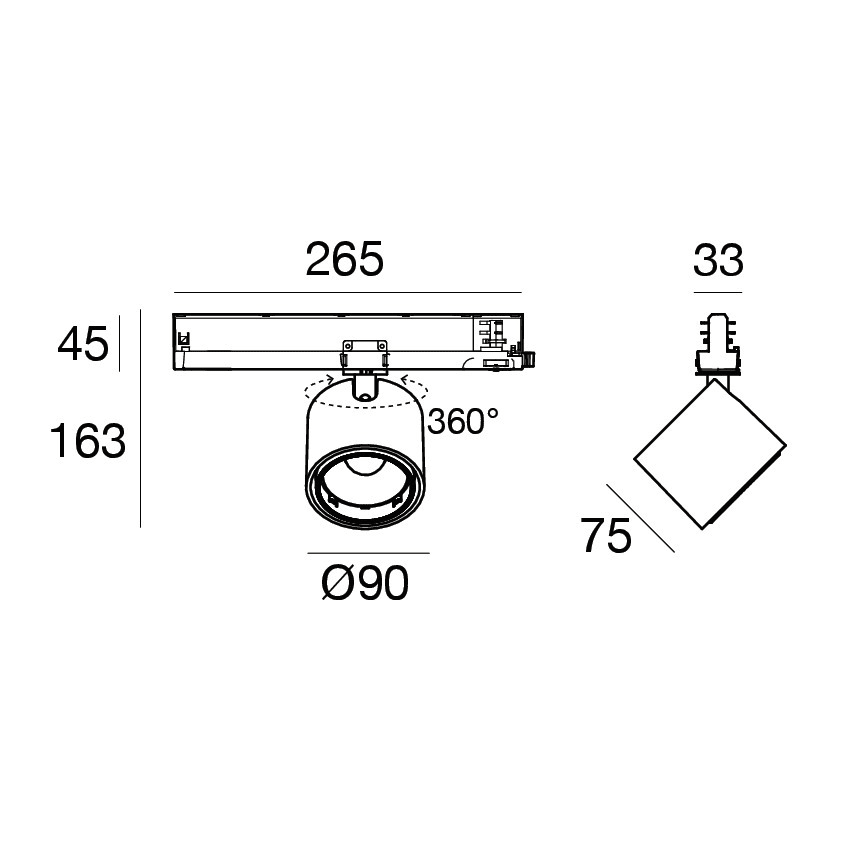 LINEA LIGHT - Proiettori | 176-264 V AC /176-280 V DC | 1 arrayLED 24 W DC - 27 W AC