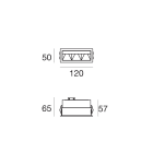 LINEA LIGHT - Downlights | 3 x powerLEDs 9 W DC 350 mA