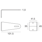 LINEA LIGHT - ACCESSORIO STAFFE FISSAGG. MK68