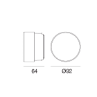LINEA LIGHT - Lampada a parete - Plafone | 220-240 V | 12 topLED 1.5 W DC - 2 W AC