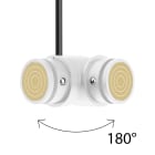 LINEA LIGHT - Suspension joint with power cable for Node System - White