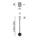 LINEA LIGHT - Suspension linear joint for Node System - Black