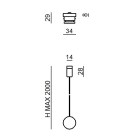LINEA LIGHT - Suspension closure cap for Node System - White