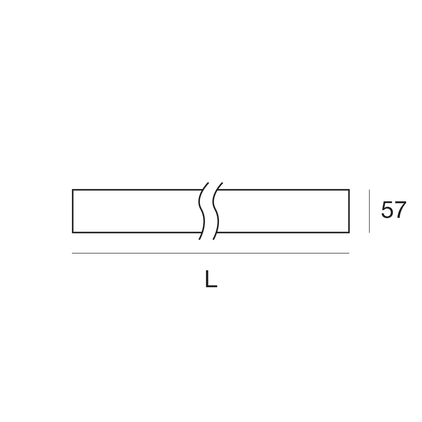 LINEA LIGHT - Anti-glare Satin diffuser All White 10m - 10000mm x 57mm - For RollipPRO HI