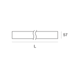 LINEA LIGHT - Anti-glare Satin diffuser All White 10m - 10000mm x 57mm - For RollipPRO HI