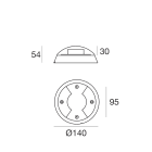 LINEA LIGHT - Uplights - Step Lights | 2 x powerLEDs 4 W DC 630 mA