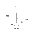 LINEA LIGHT - Paletti e teste palo | 180-264 V AC /230-280 V DC | 3 x powerLED 4.5 W DC - 5.5 W AC