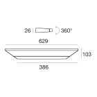 LINEA LIGHT - Lampada a parete | 220-240 V | 2 topLED 10 W DC - 11 W AC