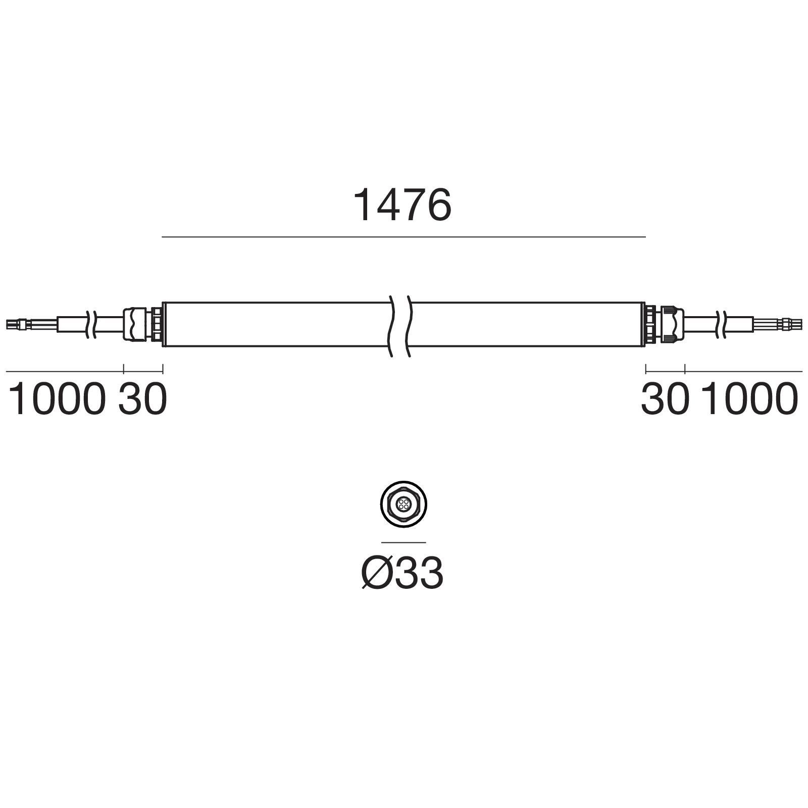 LINEA LIGHT - Elementi lineari | 198-264 V AC /176-276 V DC | 144 topLED 20 W DC - 22 W AC