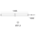 LINEA LIGHT - Elementi lineari  | 198-264 V AC /176-276 V DC | 144 topLED 15.4 W DC - 22 W AC