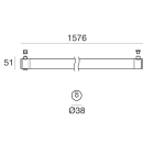 LINEA LIGHT - Elementi lineari  | 198-264 V AC /176-276 V DC | 144 topLED 20 W DC - 22 W AC | Modular