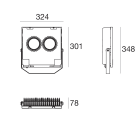 LINEA LIGHT - Proiettori | 198-264 V AC /180-275 V DC | 2 arrayLED 144 W DC - 150 W AC