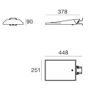 LINEA LIGHT - Lampada a parete | 198-264 V | 36 x powerLEDs 63 W DC - 66 W AC