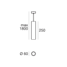 LINEA LIGHT - Sospensione | 100-240 V | 1 arrayLED 6.3 W DC - 8.2 W AC