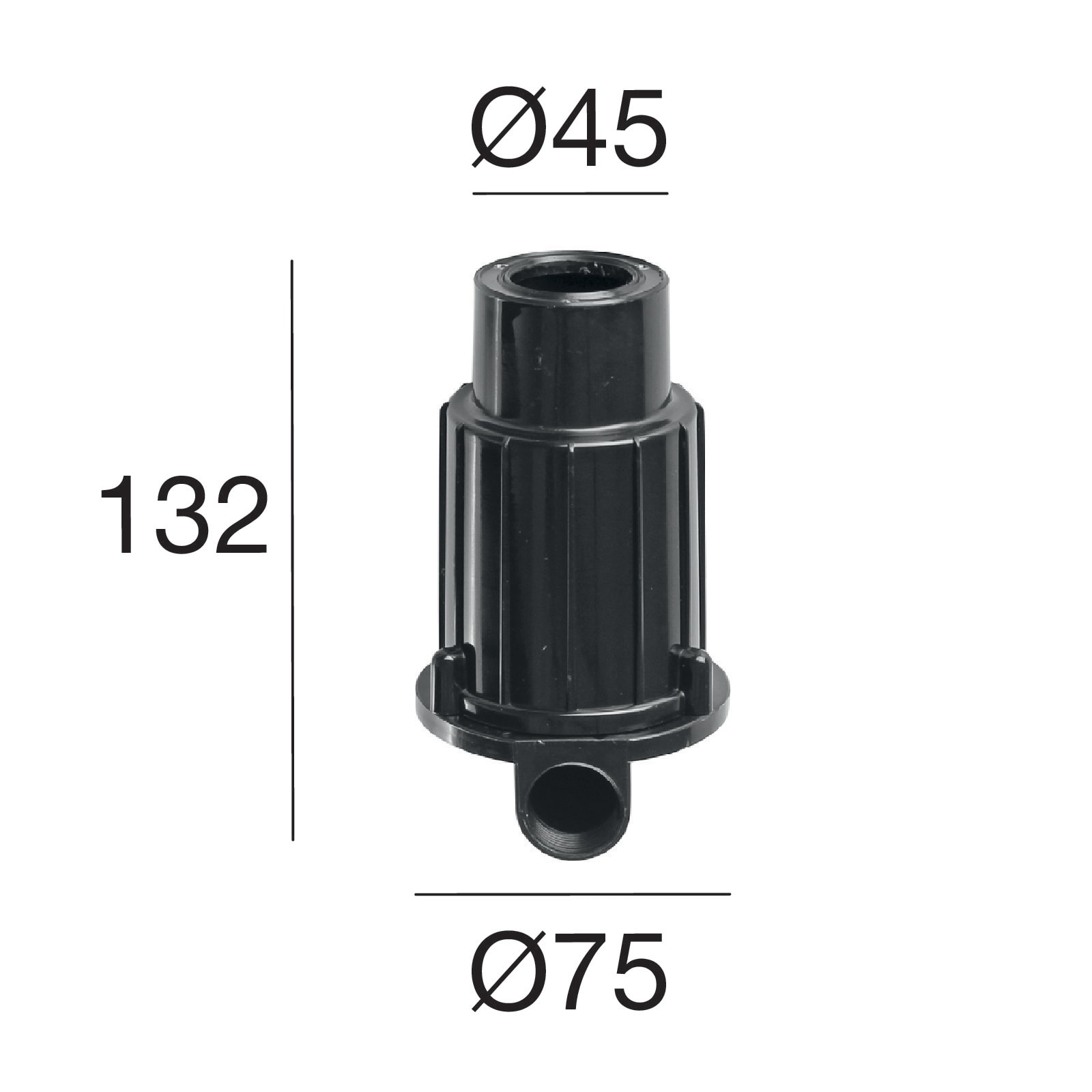 LINEA LIGHT - CONTROCASSA PVC X PISCINA D.75+KIT