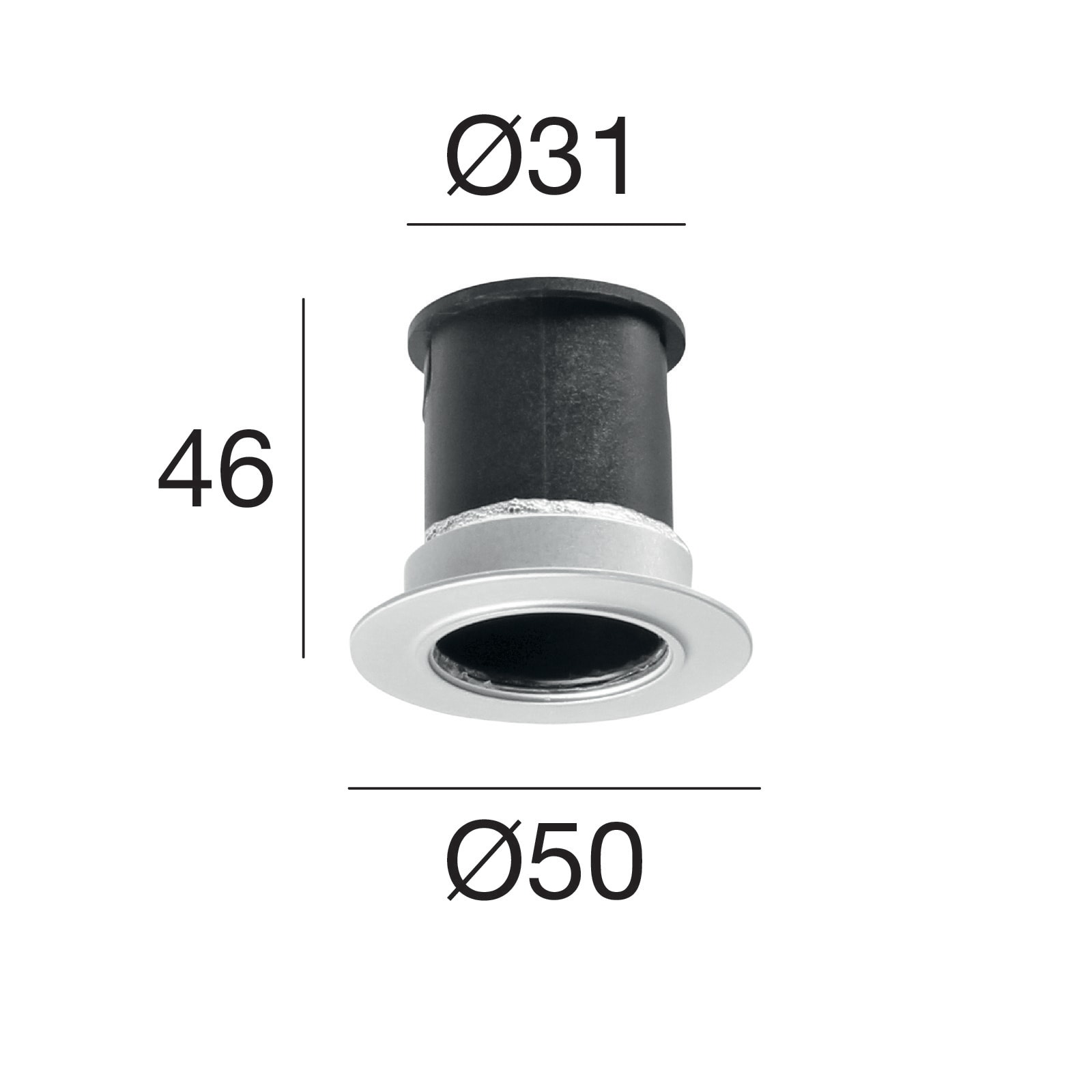 LINEA LIGHT - CONTROCASSA C/ANELLINO X PICROL 1W