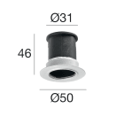 LINEA LIGHT - CONTROCASSA C/ANELLINO X PICROL 1W