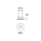 LINEA LIGHT - Downlights | 1 x 5mmLED 0.5 W DC 24 V