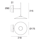 LINEA LIGHT - Lampada a parete | 220-240 V | 1 topLED 6 W DC - 7 W AC