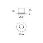 LINEA LIGHT - Downlights | 1 x powerLED 1 W DC 350 mA