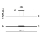 LINEA LIGHT - Sospensione | 220-240 V | 3 topLED 15 W DC - 18 W AC