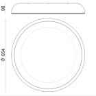LINEA LIGHT - Plafone | 220-240 V | 2 topLED 42 W DC - 48 W AC