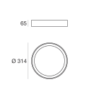 LINEA LIGHT - Plafone | 198-264 V | 1 topLED 17 W DC - 21 W AC