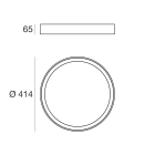 LINEA LIGHT - Plafone | 198-264 V | 1 topLED 27 W DC - 31 W AC