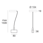 LINEA LIGHT - SET ALIM.SOF.MONO 2COND. B.CO RAG.