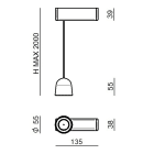 LINEA LIGHT - Sospensione | 220-240 V | 1 x powerLED 5 W DC - 6 W AC