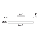 LINEA LIGHT - Lampada a parete - Plafone | 198-264 V | 352 topLED 41 W DC - 48 W AC