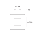 LINEA LIGHT - Lampada a parete - Plafone | 198-264 V | 128 topLED 35 W DC - 38 W AC