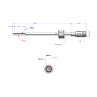 LINEA LIGHT - Cable with male connector- 1m - IP66