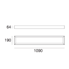 LINEA LIGHT - Plafone | 198-264 V | 2 topLED 38 W DC - 42 W AC