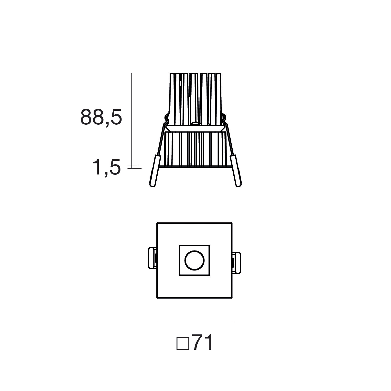 LINEA LIGHT - Downlights | 1 x powerLED 8 W DC 700 mA