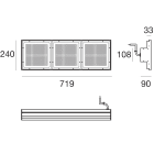 LINEA LIGHT - Plafone - Illuminazione Industriale | 198-264 V AC /180-275 V DC | 972 topLED 190 W DC - 200 W AC