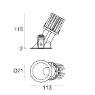 LINEA LIGHT - Downlights | 1 x powerLED 10 W DC 800 mA