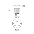 LINEA LIGHT - Uplights - Step Lights | 1 arrayLED 6 W DC 630 mA