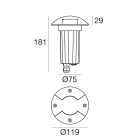 LINEA LIGHT - Uplights - Step Lights | 198-264 V | 1 arrayLED 6 W DC - 8 W AC