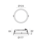 LINEA LIGHT - Downlights | 96 topLED 12 W DC 350 mA