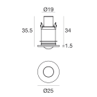 LINEA LIGHT - Downlights | 1 x powerLED 1 W DC 350 mA