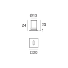LINEA LIGHT - Lampada a parete - Step Lights | 1 x powerLED 1 W DC 350 mA