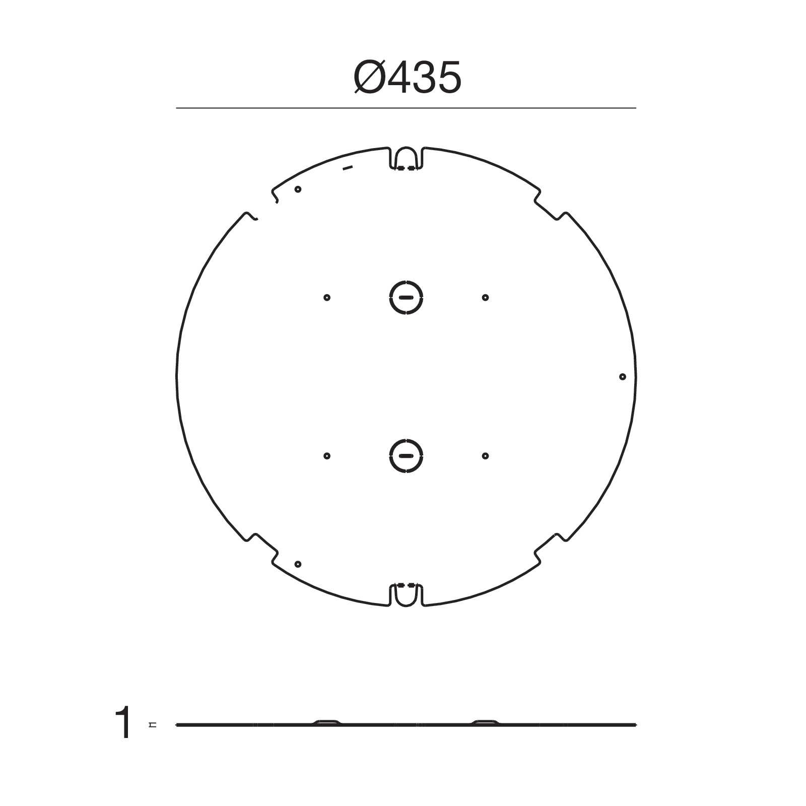 LINEA LIGHT - FONDELLO CONTR.SUELO 45W FE ZINCATO