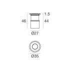 LINEA LIGHT - Uplights | 1 x powerLED 2 W DC 630 mA