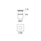 LINEA LIGHT - Uplights | 1 x powerLED 2 W DC 630 mA