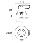 LINEA LIGHT - Downlights | 1 arrayLED 12.5 W DC 350 mA