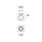 LINEA LIGHT - Lampada a parete - Step Lights | 1 x powerLED 2 W DC 630 mA