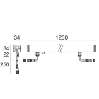LINEA LIGHT - Elementi lineari | 85-277 V | 192 topLED 25 W DC - 27.8 W AC