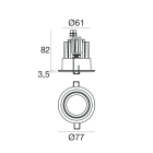 LINEA LIGHT - Downlights | 6 x powerLED 12 W DC 630 mA